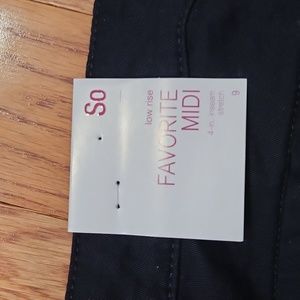 So Low Rise Favorite Midi short Black